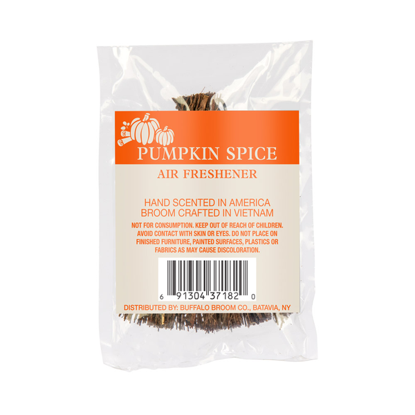 slide 1 of 1, Pumpkin Spice Scented Air Freshener Brooms 3 Inch, 1 ct