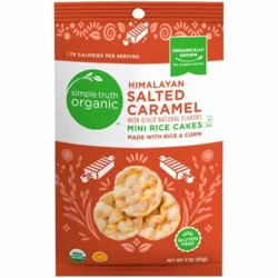 Simple Truth Organic Himalayan Salted Caramel Mini Rice Cakes - 3 oz