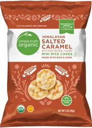 Simple Truth Organic Himalayan Salted Caramel Mini Rice Cakes - 3 oz