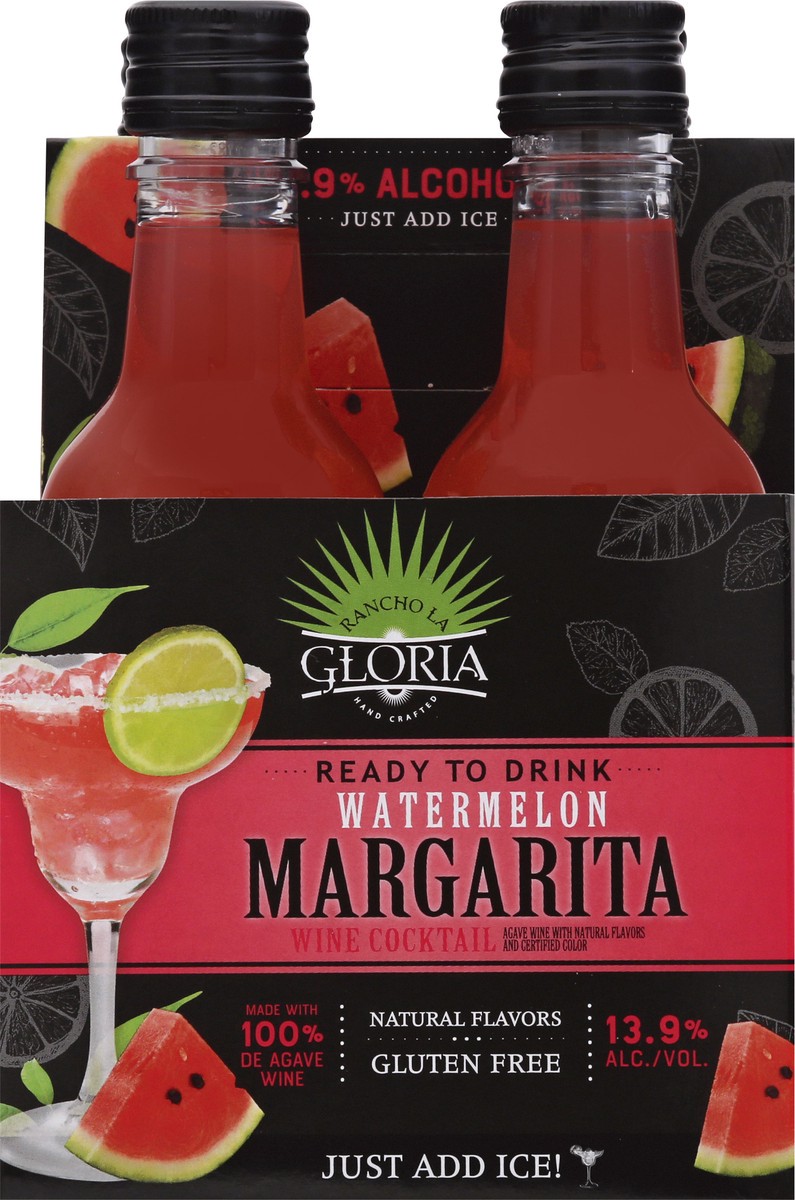slide 2 of 11, Rancho La Gloria Watermelon Margarita 4 ea, 748 ml