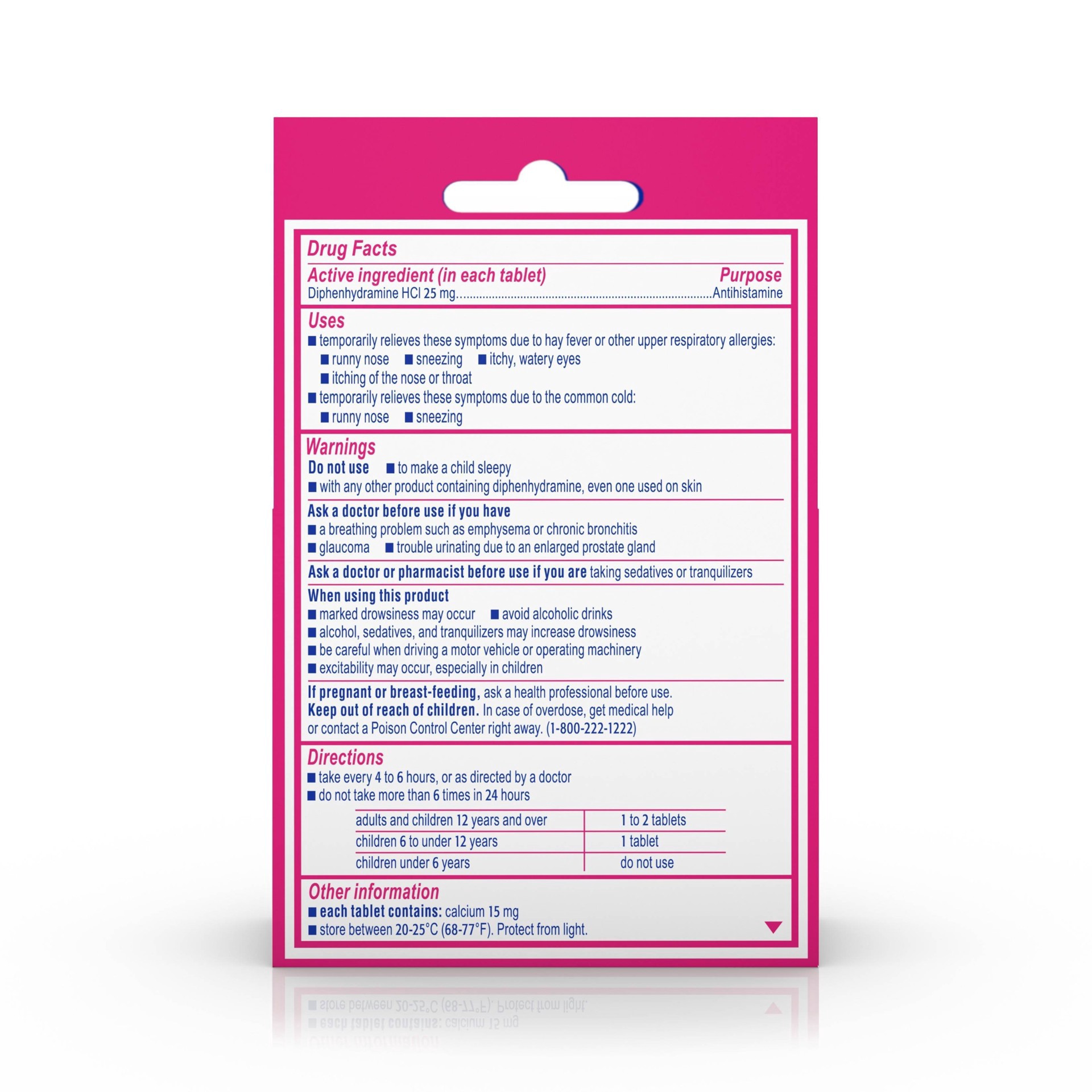 slide 3 of 15, Benadryl Ultratabs Go Packs - Diphenhydramine Antihistamine Tablets - 4 packs of 2ct, 8 ct