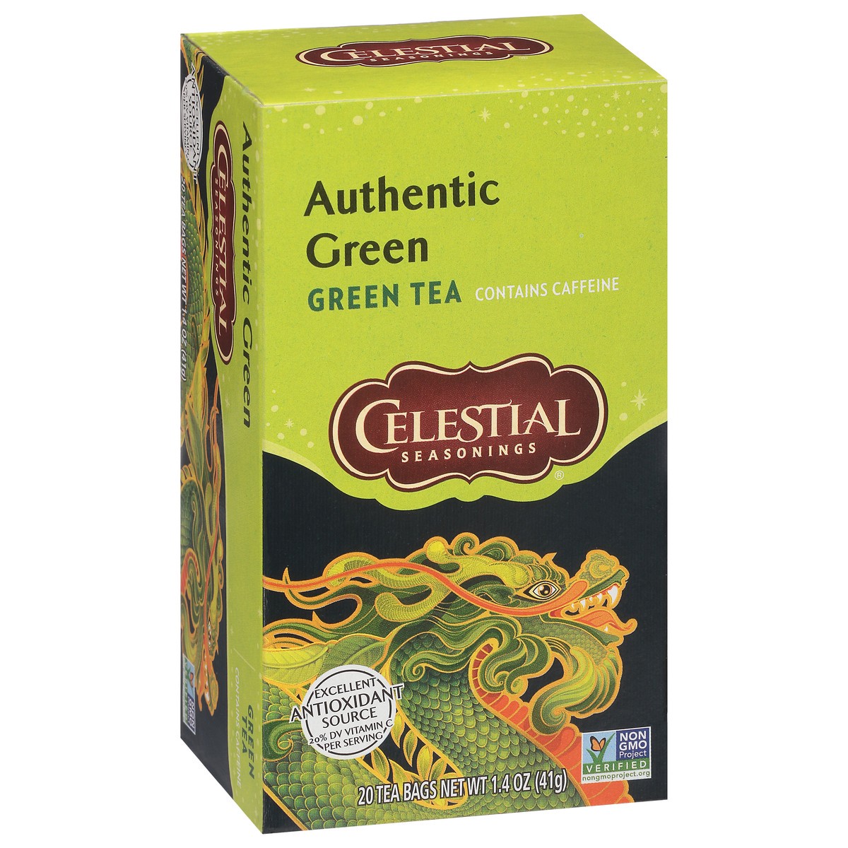 slide 3 of 8, Celestial Seasonings Authentic Green Tea 20 Tea Bags, 20 ct