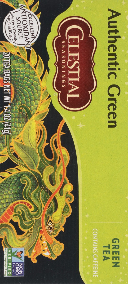 slide 8 of 8, Celestial Seasonings Authentic Green Tea 20 Tea Bags, 20 ct