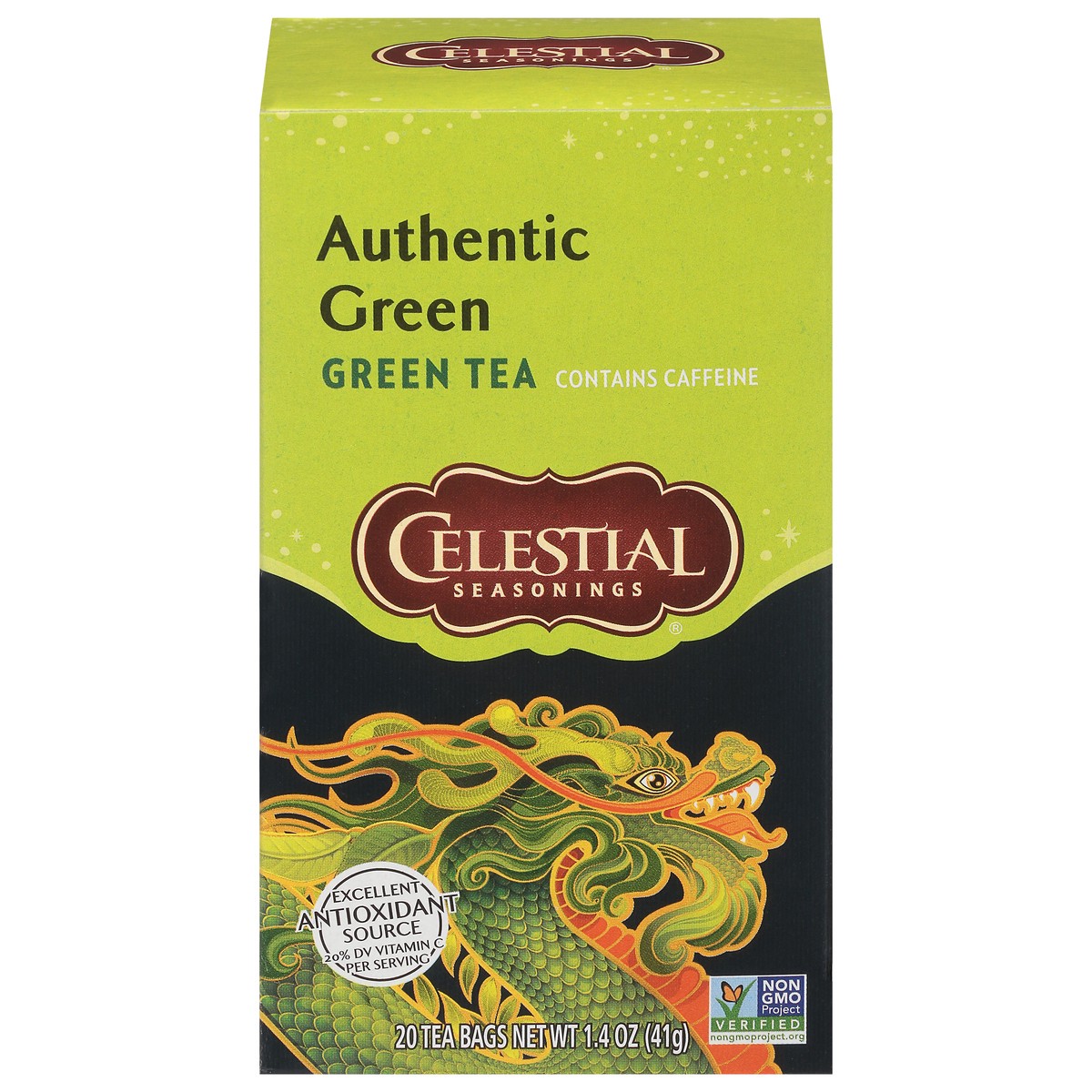 slide 1 of 8, Celestial Seasonings Authentic Green Tea 20 Tea Bags, 20 ct