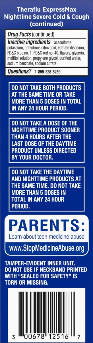 slide 9 of 9, Theraflu ExpressMax Severe Cold and Cough Nighttime and Daytime Cough and Cold Medicine, Berry Flavor - 8.3 Fl Oz Syrup x 2, 2 ct