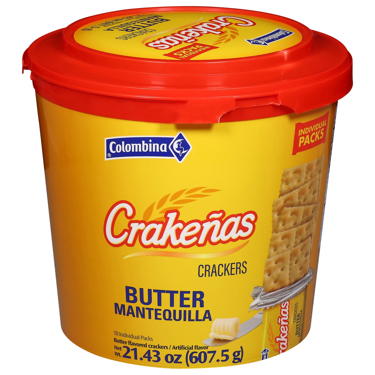 slide 3 of 4, Colombina Butter Crackers 18 Packs, 18 ct