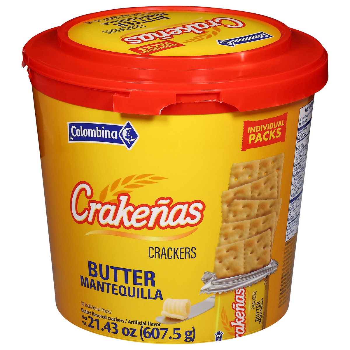 slide 4 of 4, Colombina Butter Crackers 18 Packs, 18 ct