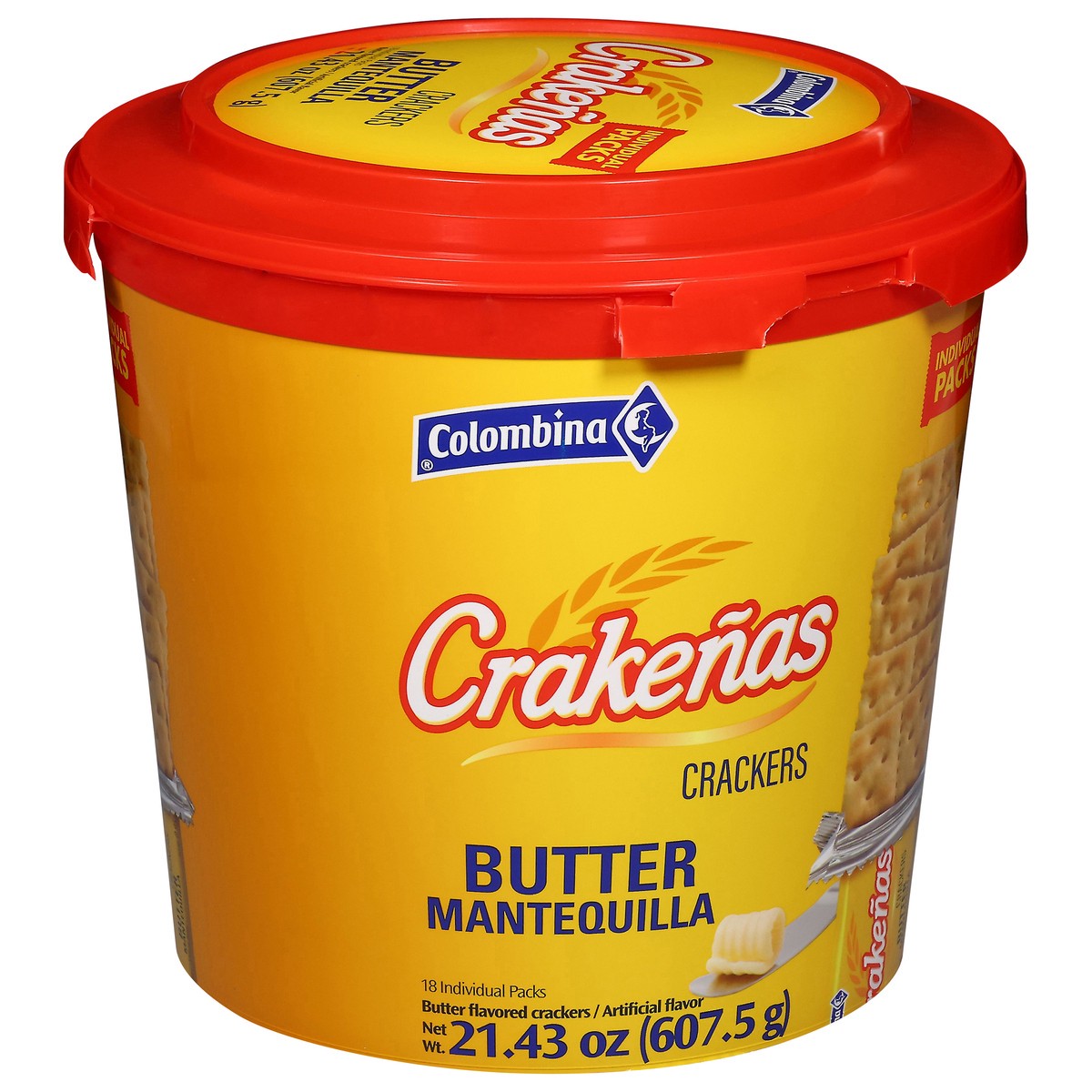 slide 2 of 4, Colombina Butter Crackers 18 Packs, 18 ct