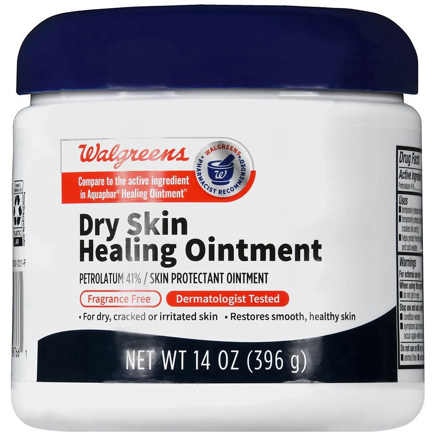 slide 1 of 5, Walgreens Dry Skin Healing Ointment, 14 oz