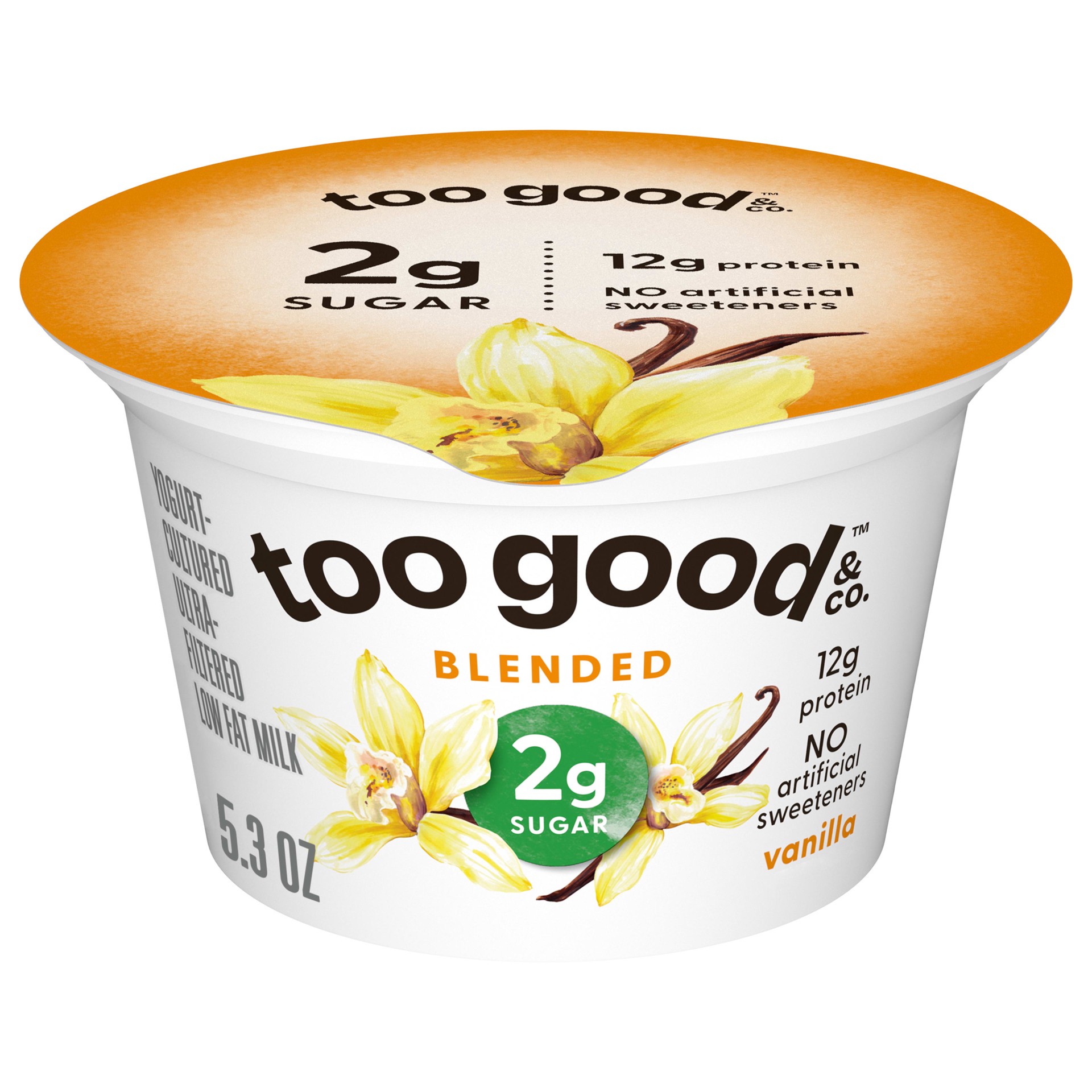 slide 1 of 5, Two Good Low Fat Lower Sugar Vanilla Greek Yogurt - 5.3oz Cup, 5.3 oz