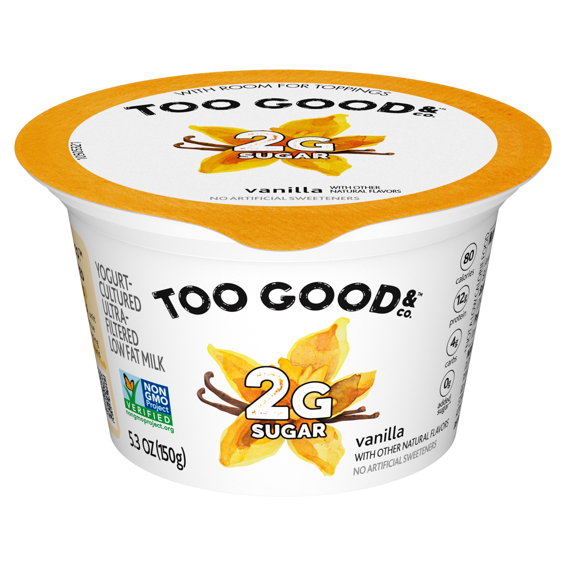 slide 1 of 5, Two Good Low Fat Lower Sugar Vanilla Greek Yogurt - 5.3oz Cup, 5.3 oz