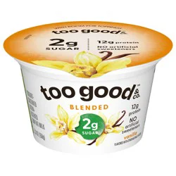 Too Good & Co. Vanilla Yogurt-Cultured Ultra-Filtered Low Fat Milk Product, 5.3 OZ Cup