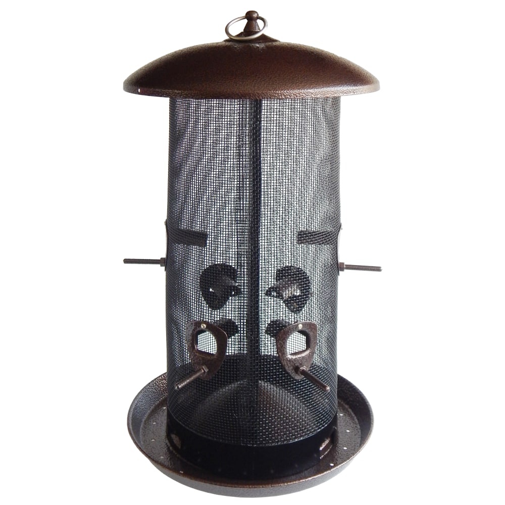 slide 1 of 1, Stokes Select Giant Combo Bird Feeder - Copper, 10.3 in x 10.3 in x 18 in