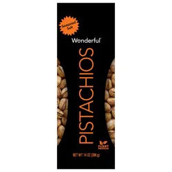Wonderful Pistachios, In Shell Seasoned Salt Flavored Nuts, 14 Ounce Bag
