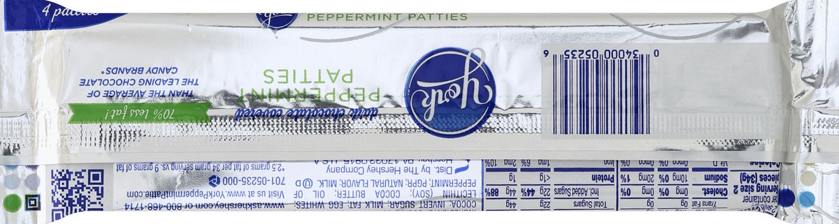 slide 4 of 6, York Dark Chocolate Peppermint Patties Candy, Gluten Free, 2.4 oz, King Size Pack, 1 ct