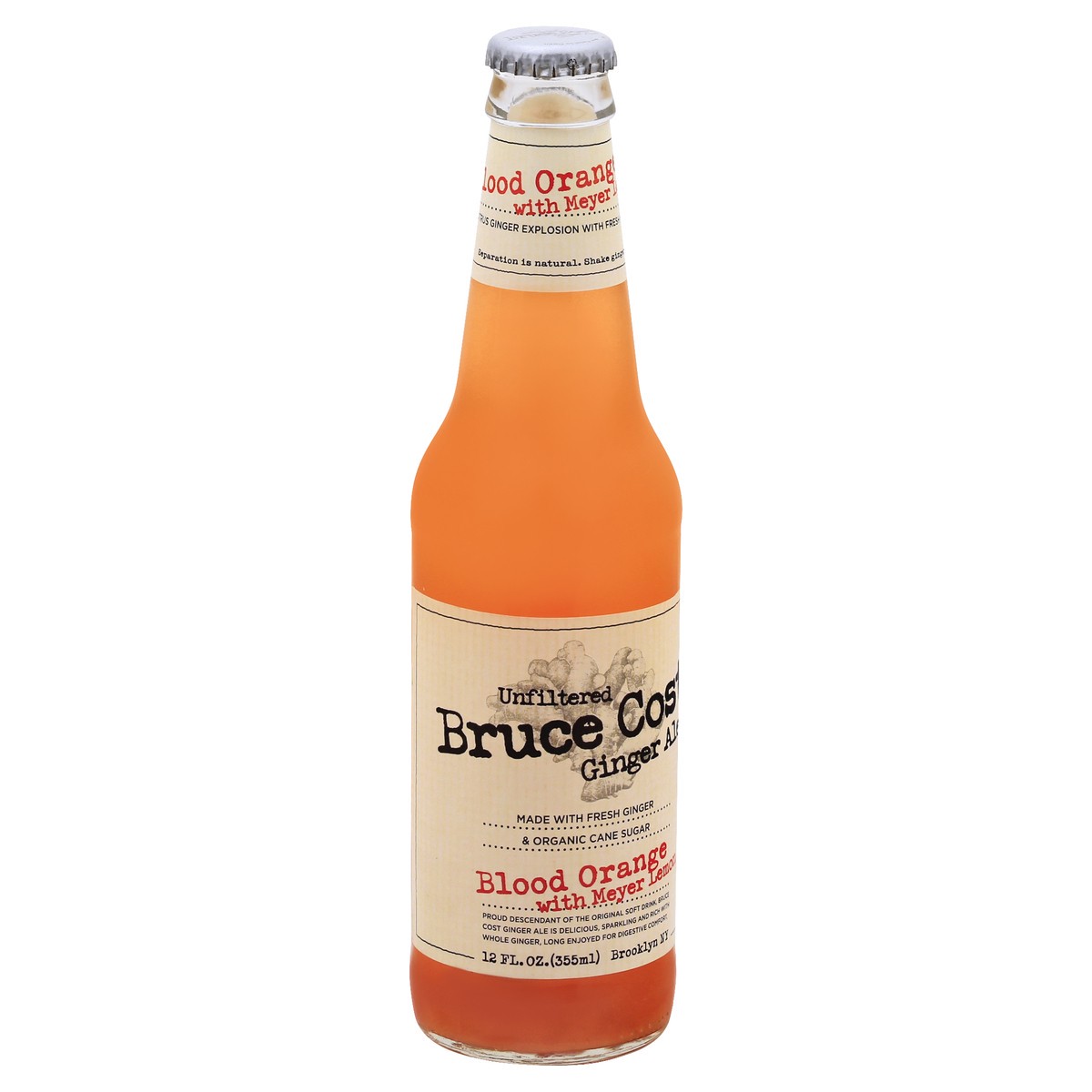 slide 3 of 13, Bruce Cost Blood Orange with Meyer Lemon Ginger Ale 12 oz, 12 oz