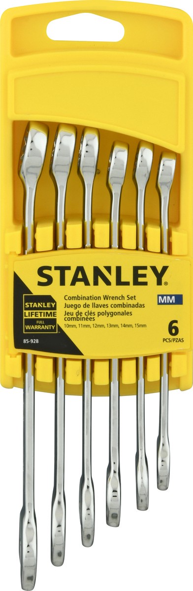 slide 7 of 9, Stanley Combination Wrench Set Metric, 1 ct