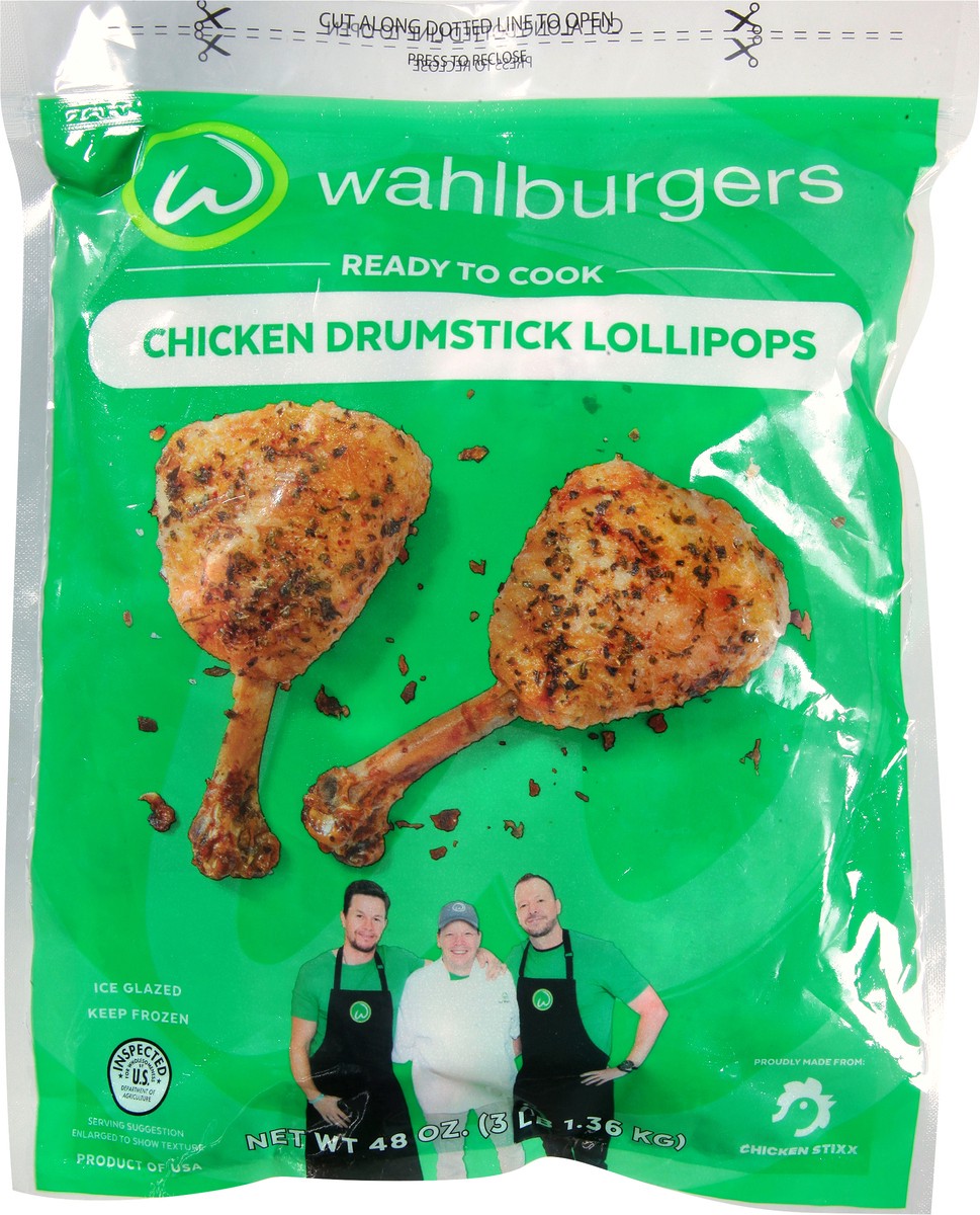 slide 12 of 13, Wahlburgers Chicken Drumstick Lollipops 48 oz, 48 oz