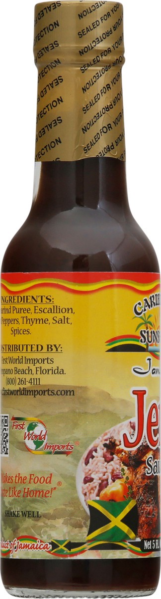 slide 6 of 9, Caribbean Sunshine Jamaican Jerk Sauce, 5 fl oz