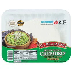 El Mexicano Queso Fresco Cremoso Crumbling Cheese 14 oz