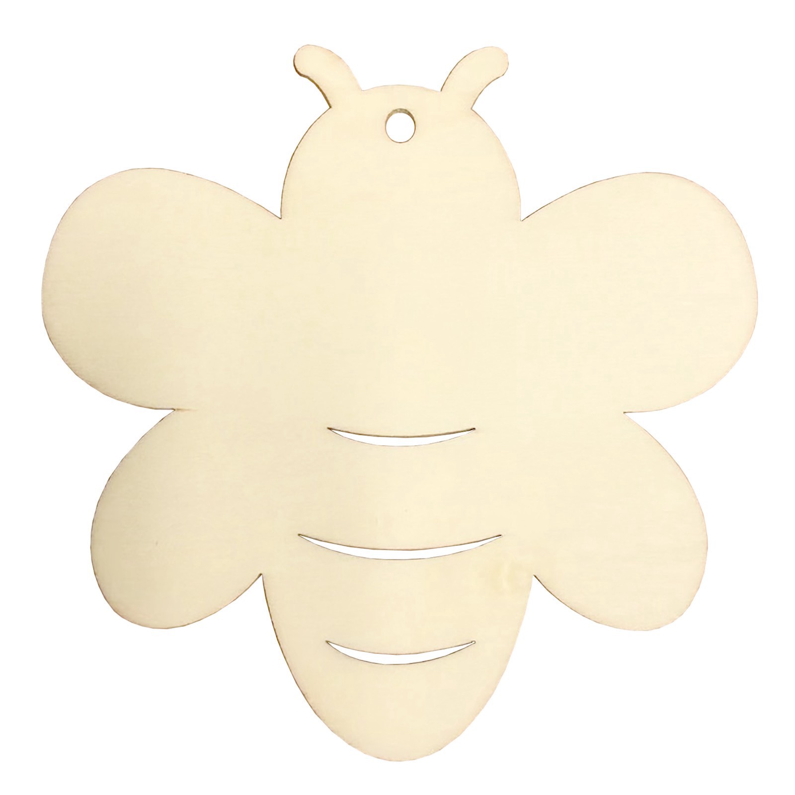 slide 5 of 5, Unfinished Wooden Bee Banner By Make Market, 5.91 in x 7.9 in x 0.63 in