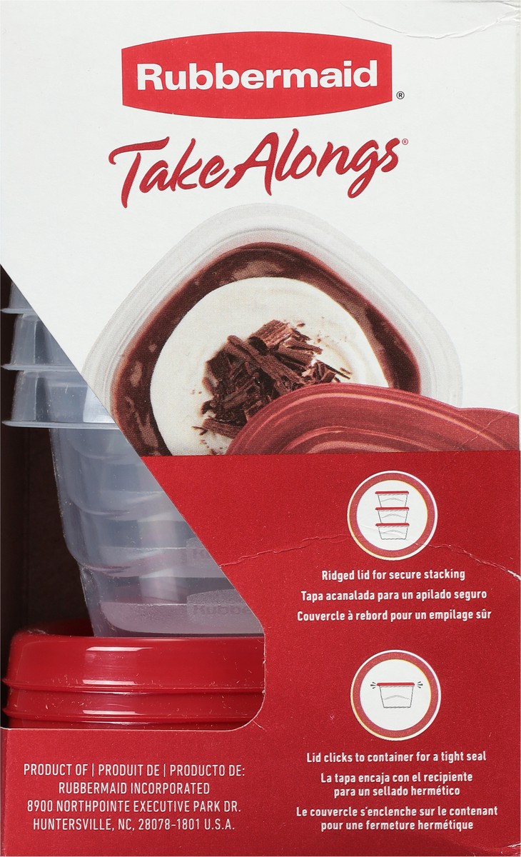 slide 9 of 11, Rubbermaid Take Alongs 0.5 Cup Containers & Lids Minis 6 ea, 6 ct