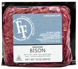 Fossil Farms Ground Bison 16 oz