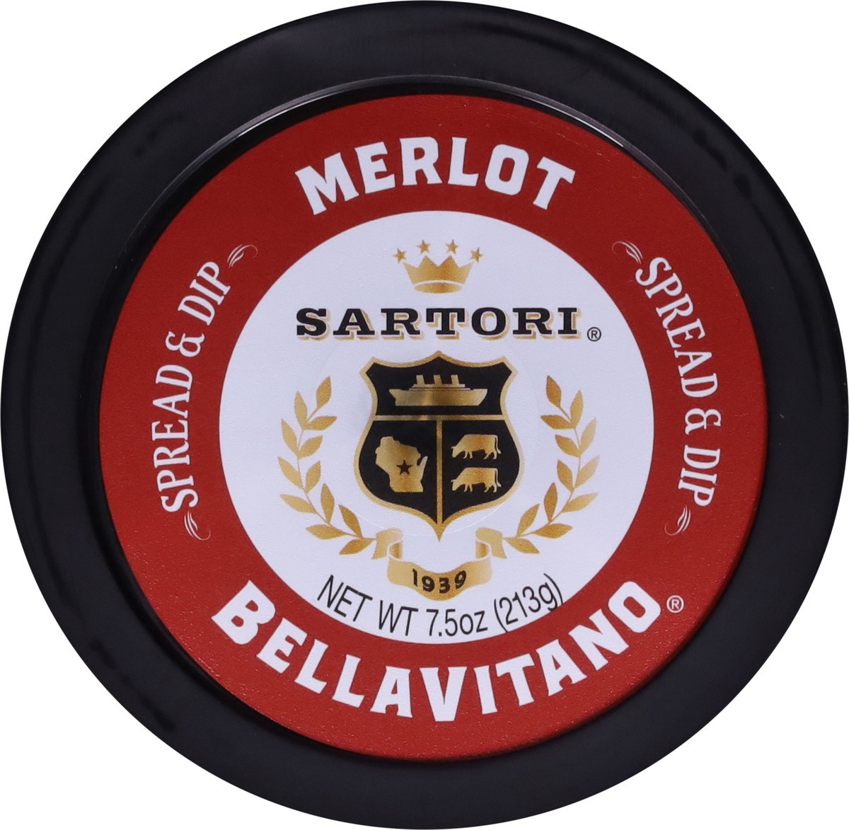 slide 13 of 13, Sartori Spread & Dip, Merlot, 7.5 oz