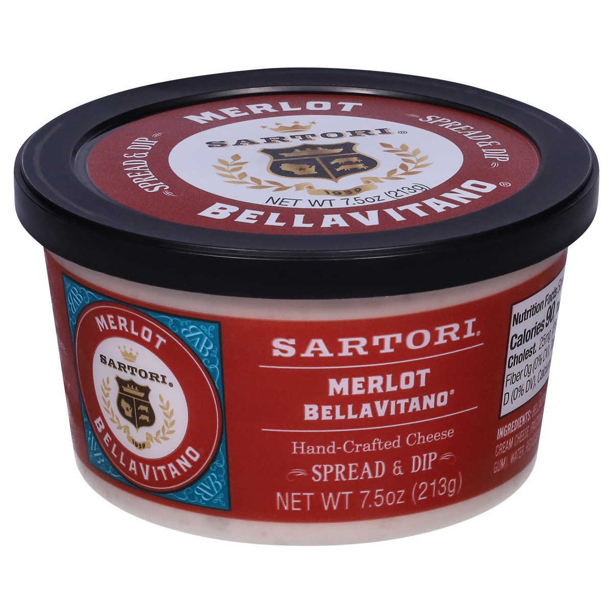 slide 6 of 13, Sartori Spread & Dip, Merlot, 7.5 oz