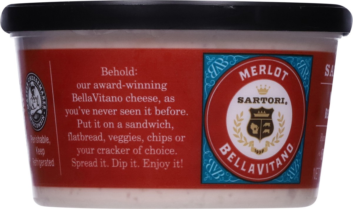 slide 8 of 13, Sartori Spread & Dip, Merlot, 7.5 oz