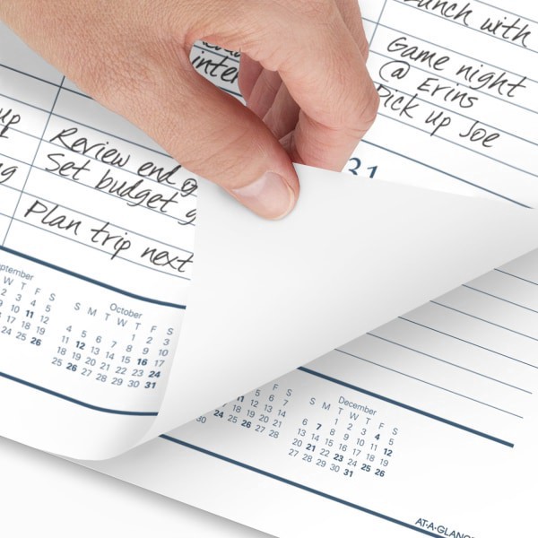 slide 5 of 8, AT-A-GLANCE® 2026 Ruled Monthly Desk Pad Calendar, Standard, 21 3/4"" x 17"", 1 ct