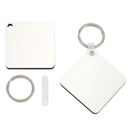 slide 1 of 2, 1.9" Sublimation Keychains By Make Market, 4ct., 4 ct