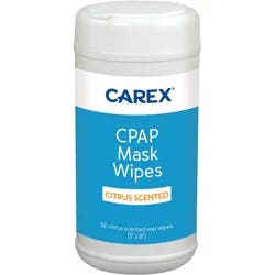 Carex Cpap Mask Wipes, Citrus Scented, 62 Ct