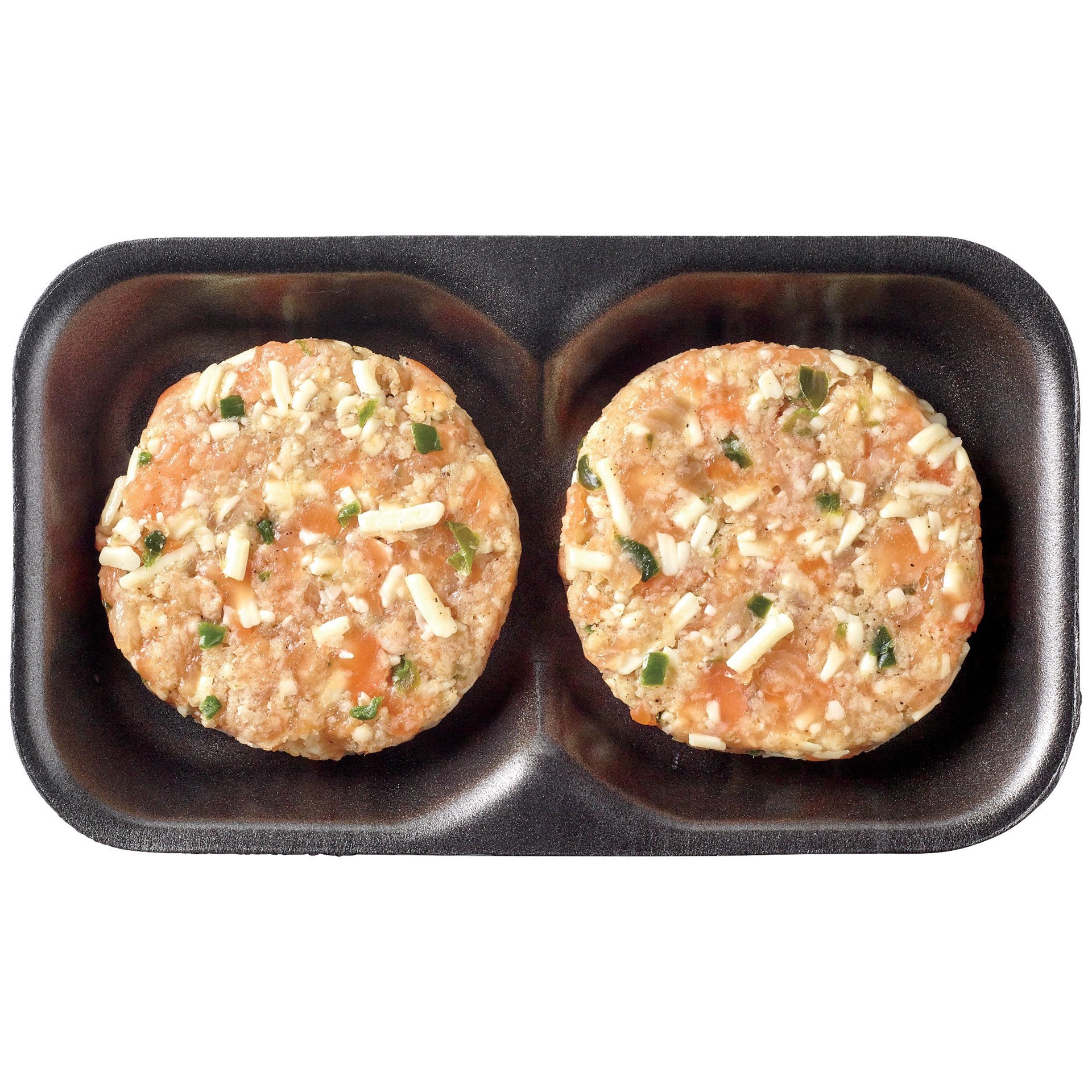 slide 1 of 1, H-E-B Fish Market Salmon Burger - Jalapeno Popper, 12 oz