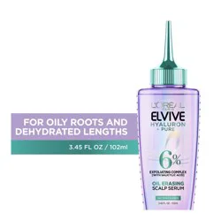 L'Oréal Paris Elvive Hyaluron Pure Oil Erasing Serum For Oily Hair - 3.45 fl oz
