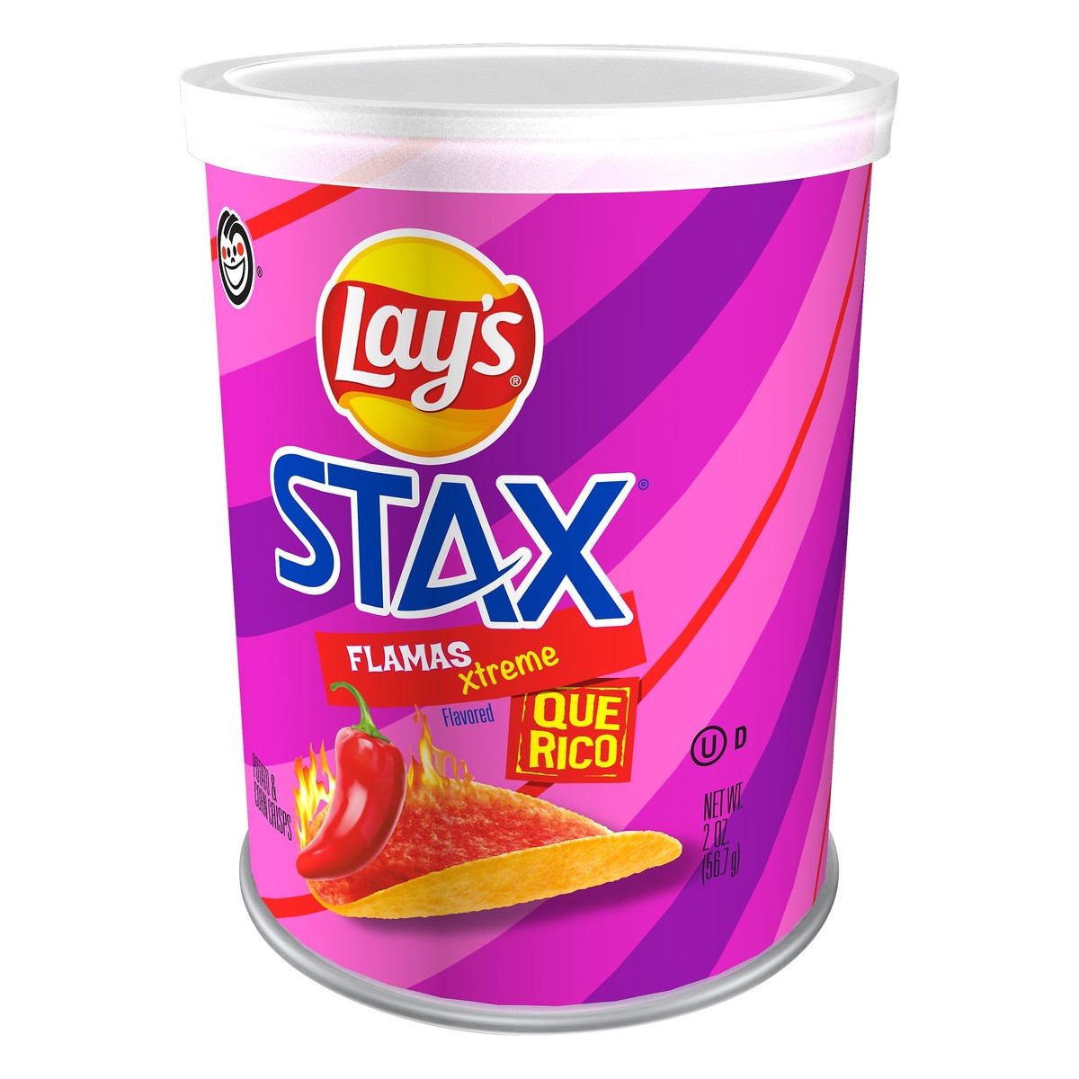 slide 2 of 10, Lay's Stax Flamas Xtreme Flavored Potato & Corn Crisps 2 oz, 2 oz