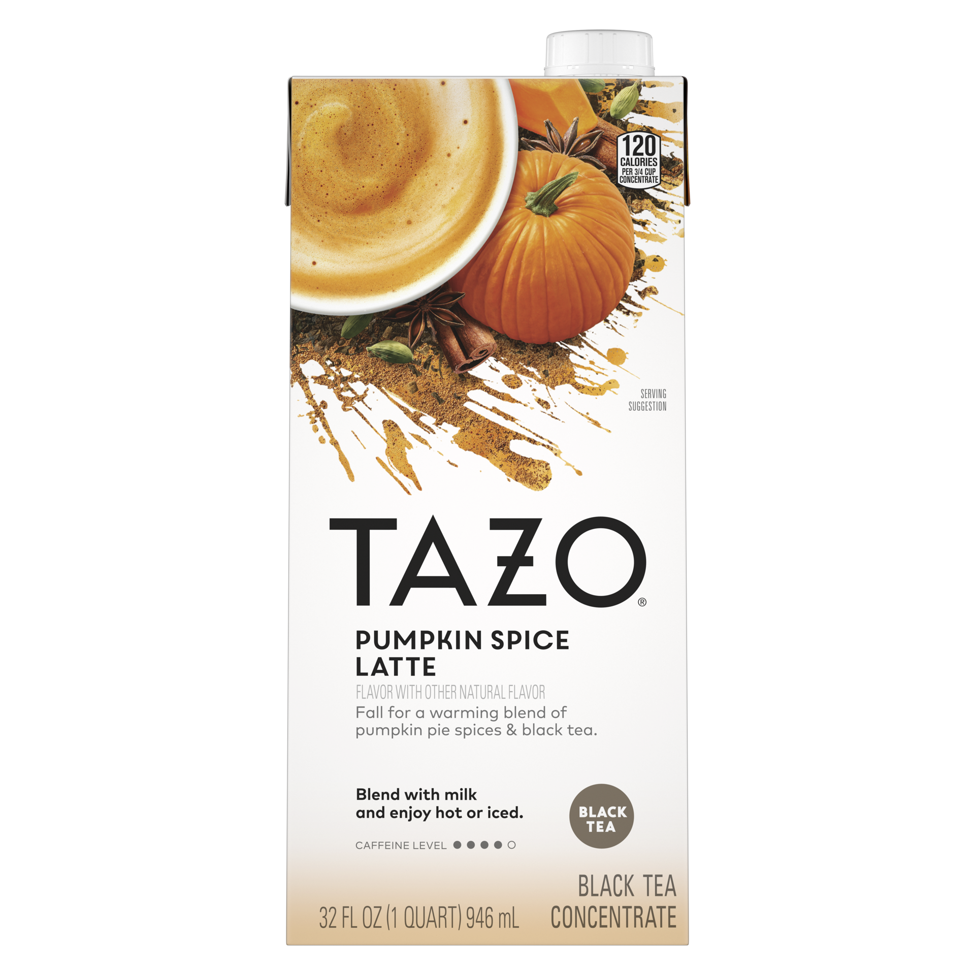 slide 1 of 2, TAZO Chai Pumpkin Spice Latte, 32 oz, 32 oz
