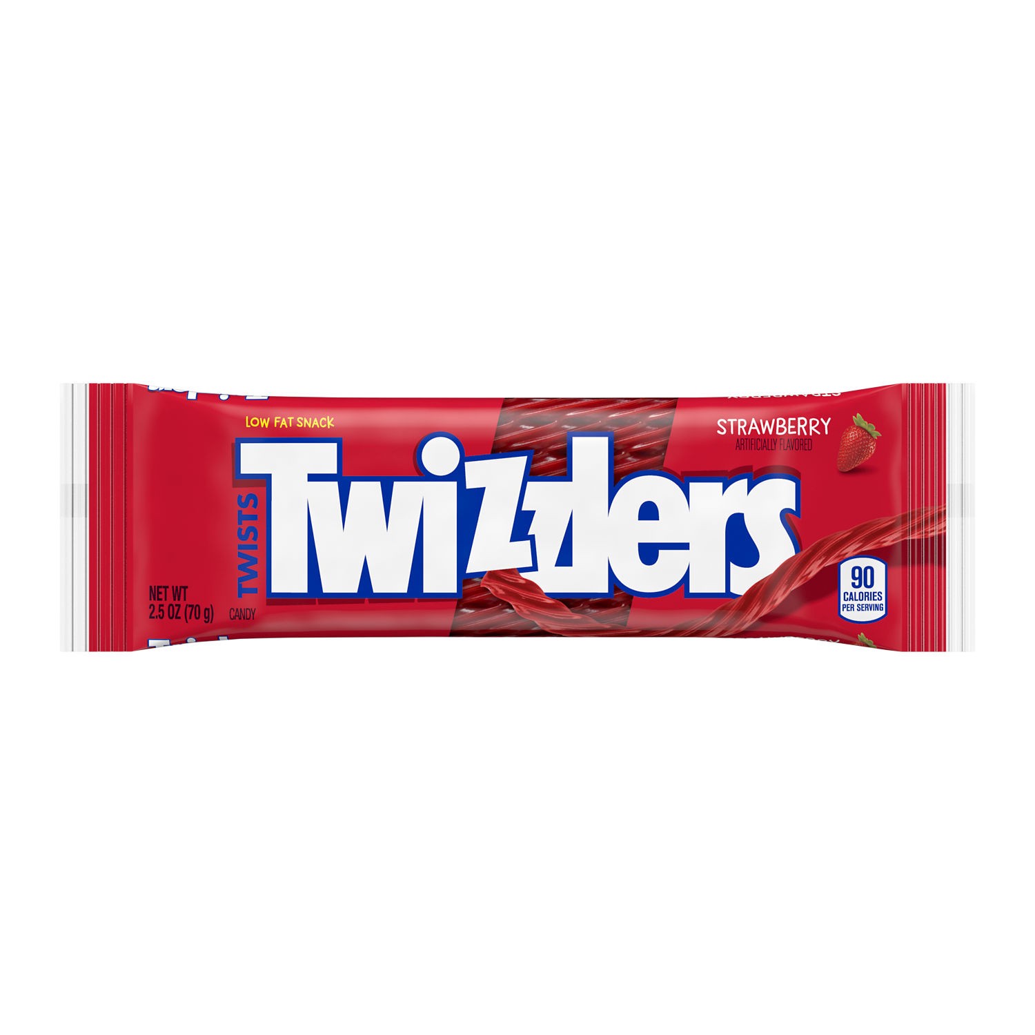 slide 1 of 5, Twizzlers Twists Strawberry Flavored Licorice Style, Candy Bag, 2.5 oz, 2.5 oz