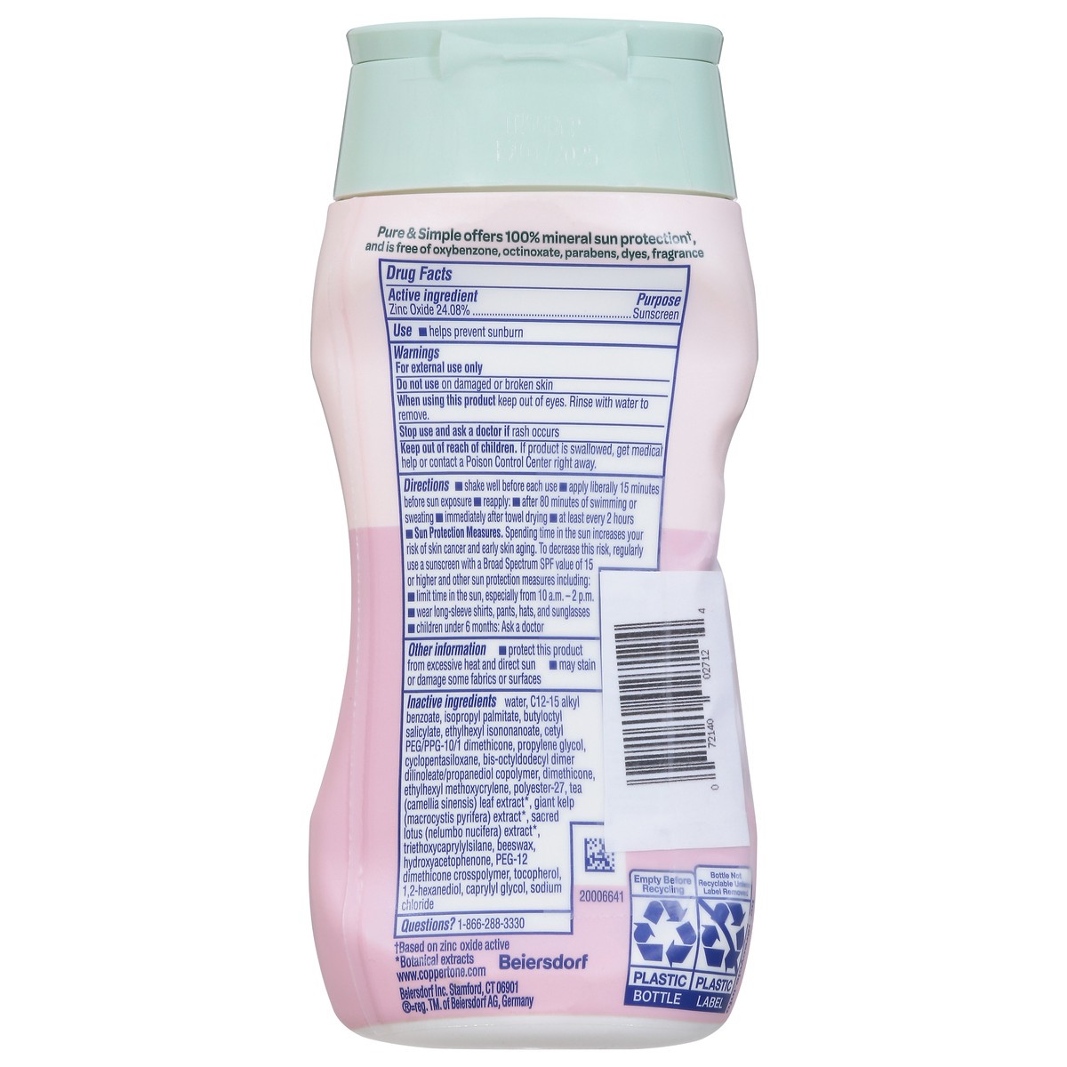 slide 12 of 14, Coppertone Pure & Simple Broad Spectrum 50 Sunscreen 6 fl oz, 5 oz