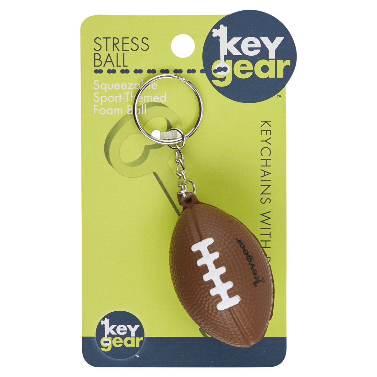 slide 1 of 1, KeyGear Pigskin Football Stress Ball, 1 ct