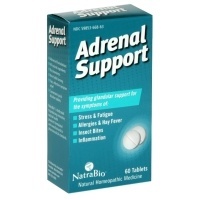 slide 1 of 1, NatraBio Adrenal Support Homeopathic Medicine Tablets, 60 ct