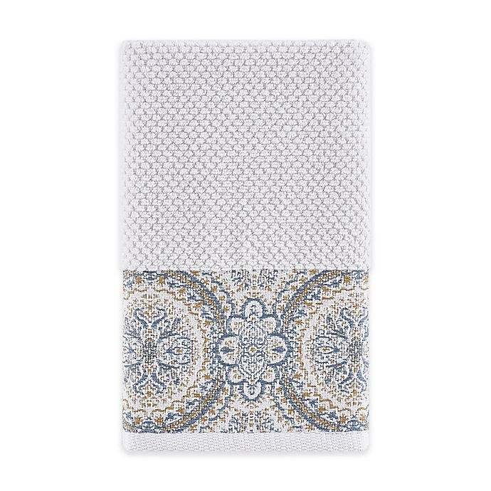 slide 1 of 1, J. Queen New York Colette Hand Towel - Blue, 1 ct