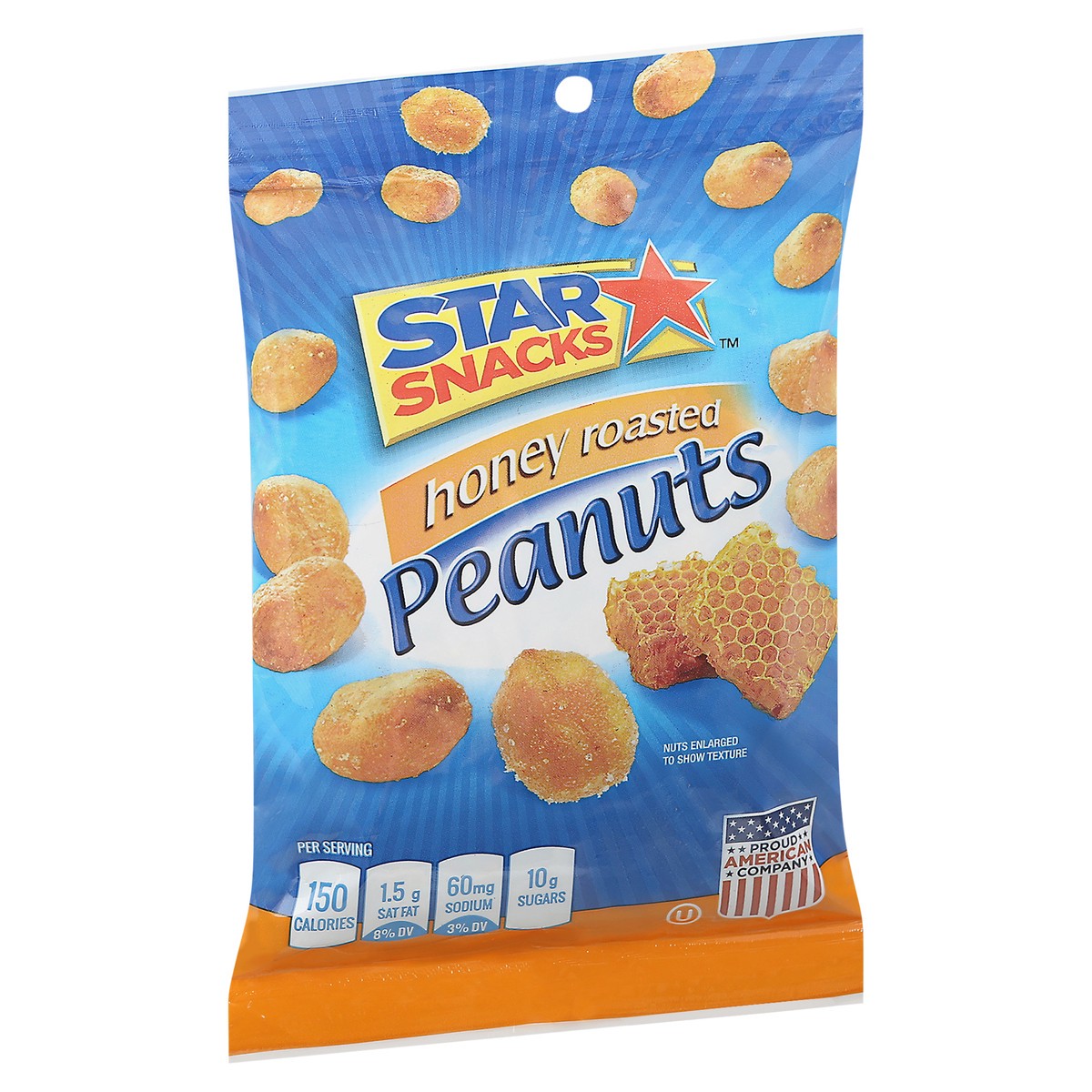 slide 5 of 9, Star Snacks Star Honey Snack Roasted Peanuts, 1 ct