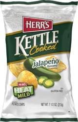 Herr's Jalapeño Kettle Cooked Potato Chips - 7.5 oz