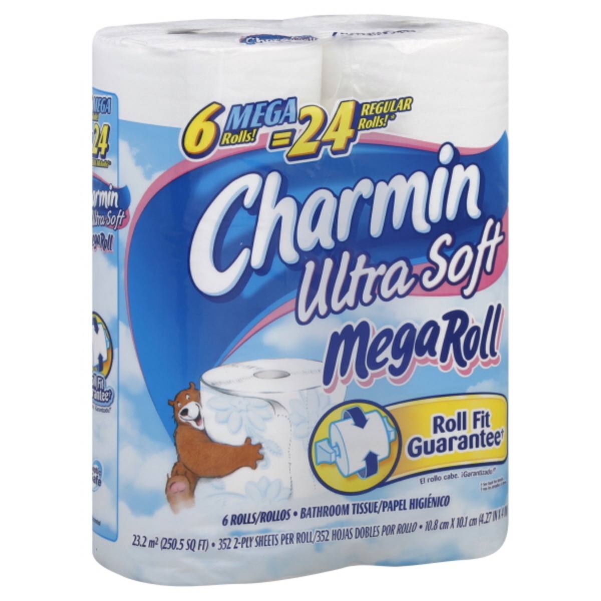 slide 1 of 1, Charmin Bathroom Tissue, 6 ct