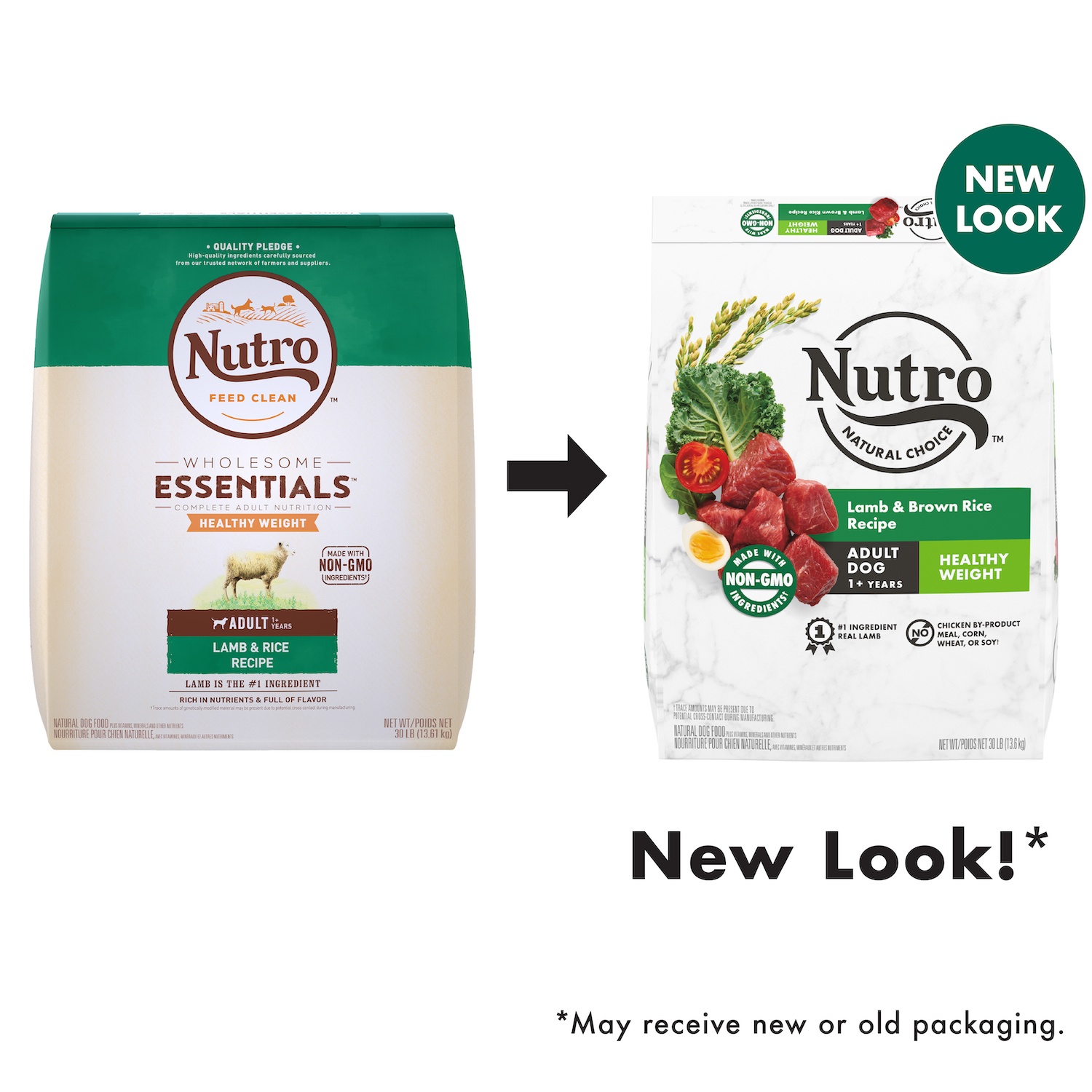 NUTRO NATURAL CHOICE Healthy Weight Adult Dry Dog Food, Lamb & Brown