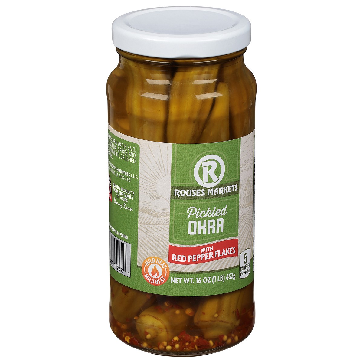 slide 5 of 12, Rous Pkld Hot Okra, 16 oz