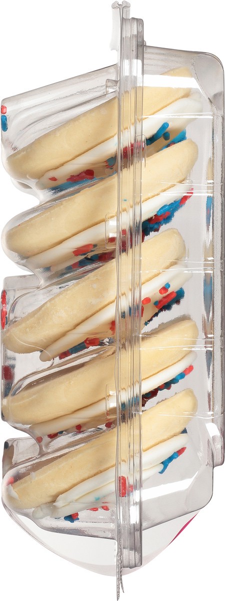 slide 10 of 15, Sweet P's Bake Shop Patriotic White/Blue Frosted Sugar Cookies 13.5 oz, 13.5 oz