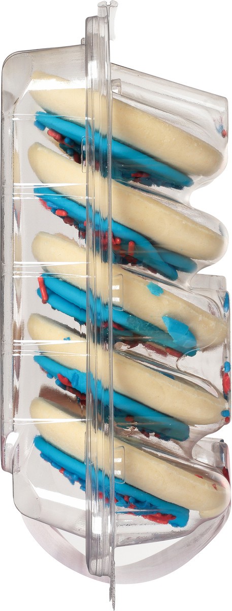 slide 4 of 15, Sweet P's Bake Shop Patriotic White/Blue Frosted Sugar Cookies 13.5 oz, 13.5 oz