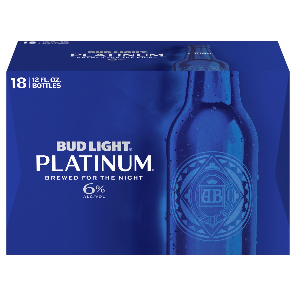 slide 1 of 10, Bud Light Platinum Beer, 18 Pack Beer, 12 FL OZ Bottles, 18 ct; 12 oz